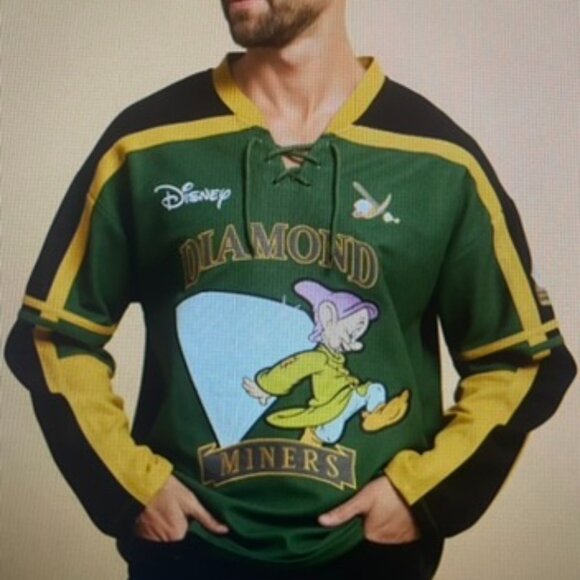 Disney Snow White and the Seven Dwarfs Diamond Miners Hockey Jersey - Picture 1 of 11